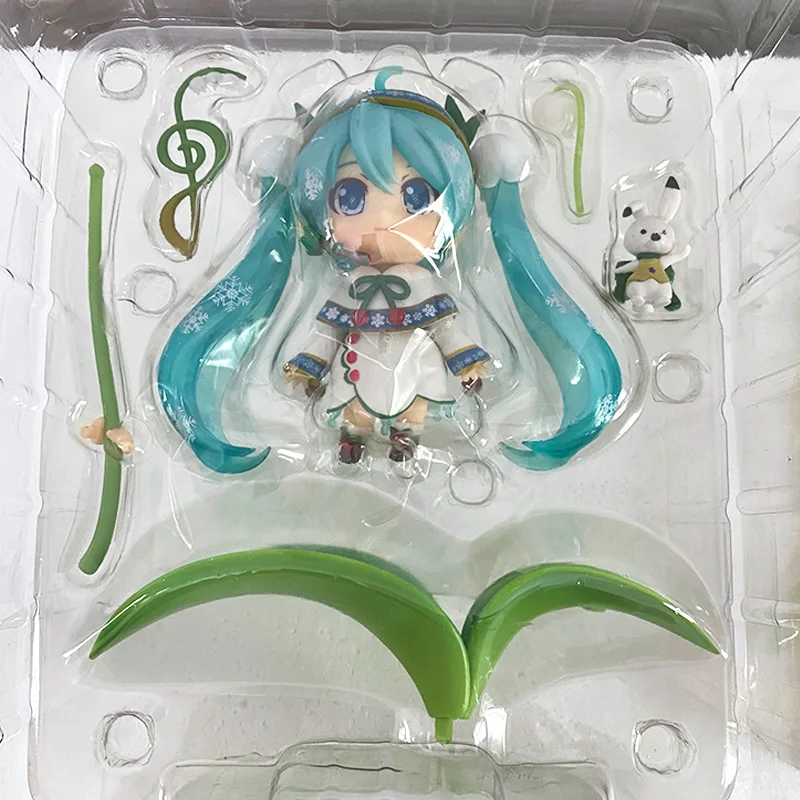 Фигурки героев Аниме Nendoroid Hatsune Miku 493 листья лотоса Q-версия игрушки движущиеся