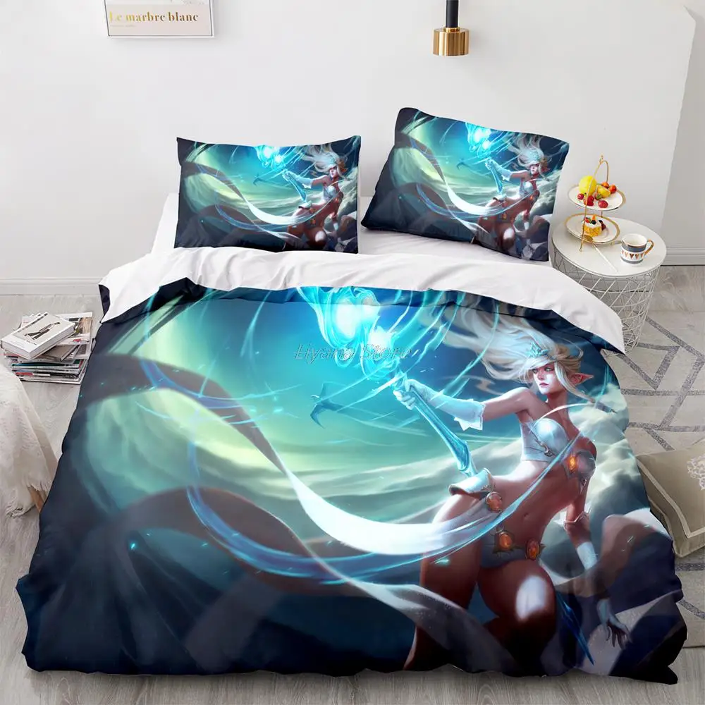 

League of Heroe All heroes Bedding Set Single Twin Full Queen King Size Kayle Set Children's Kid Bedroom Duvetcover Sets Kayle