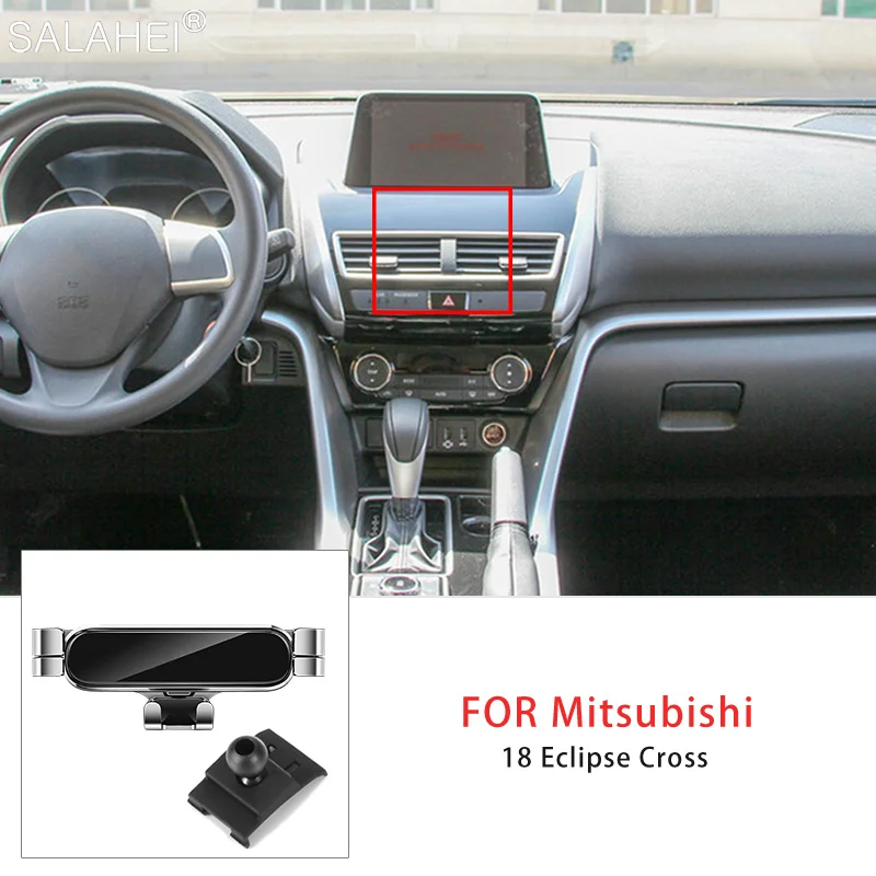 

Гравитационный автомобильный держатель, поддержка GPS для Mitsubishi Eclipse Cross 2018 2019 2020 для Iphone Xiaomi Samsung Huawei
