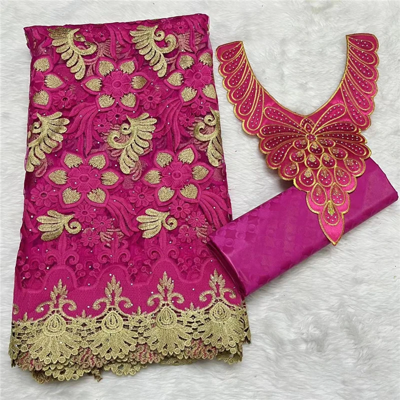 

2.5 y lace +2.5 y Perfume Bazin Riche Brode +collar embroidery African fabrics Tulle cord Lace popular Dubai style XM081501