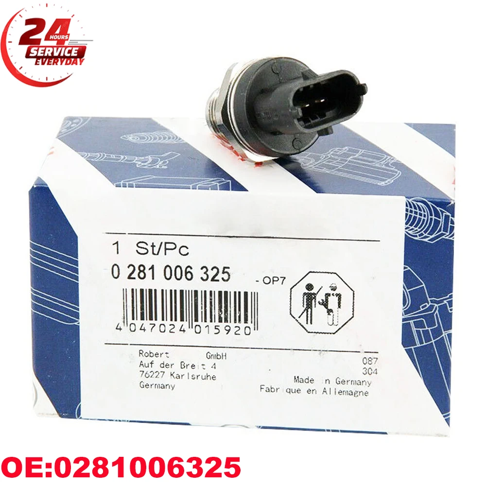 

OEM 0281006325/ 2T2906051B Fuel Rail Pressure Sensor Common Regulator FFORD IIVECO VVW Constellation Delivery DDODGE TTATA PRIMA