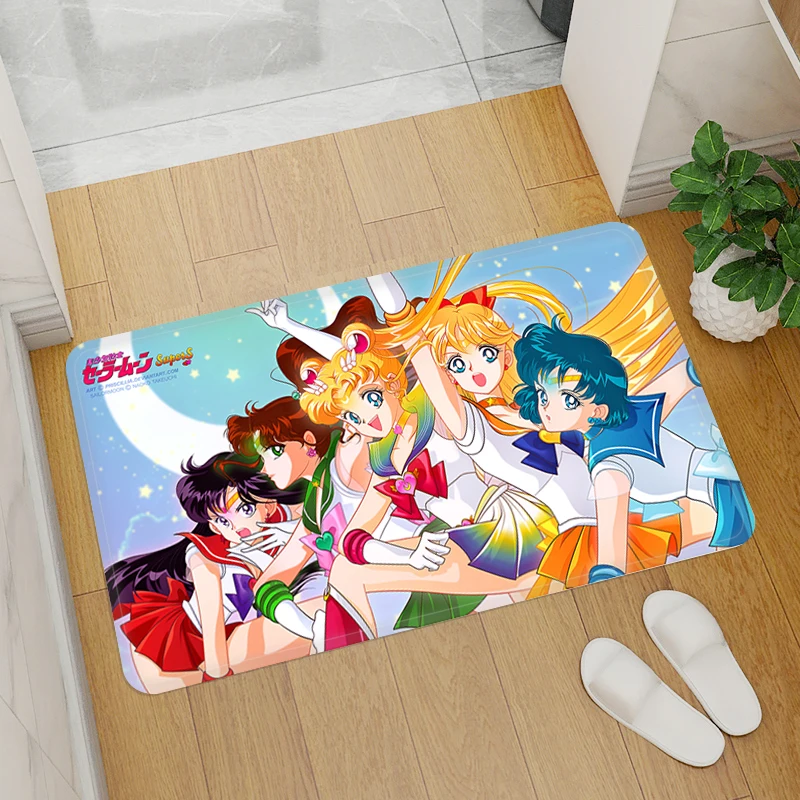 

Sailor Moon Living Room Carpet Mats Carpets Mat for Hallway Design Kitchen Prayer Rug Entrance Door Rugs Bathroom Doormat House