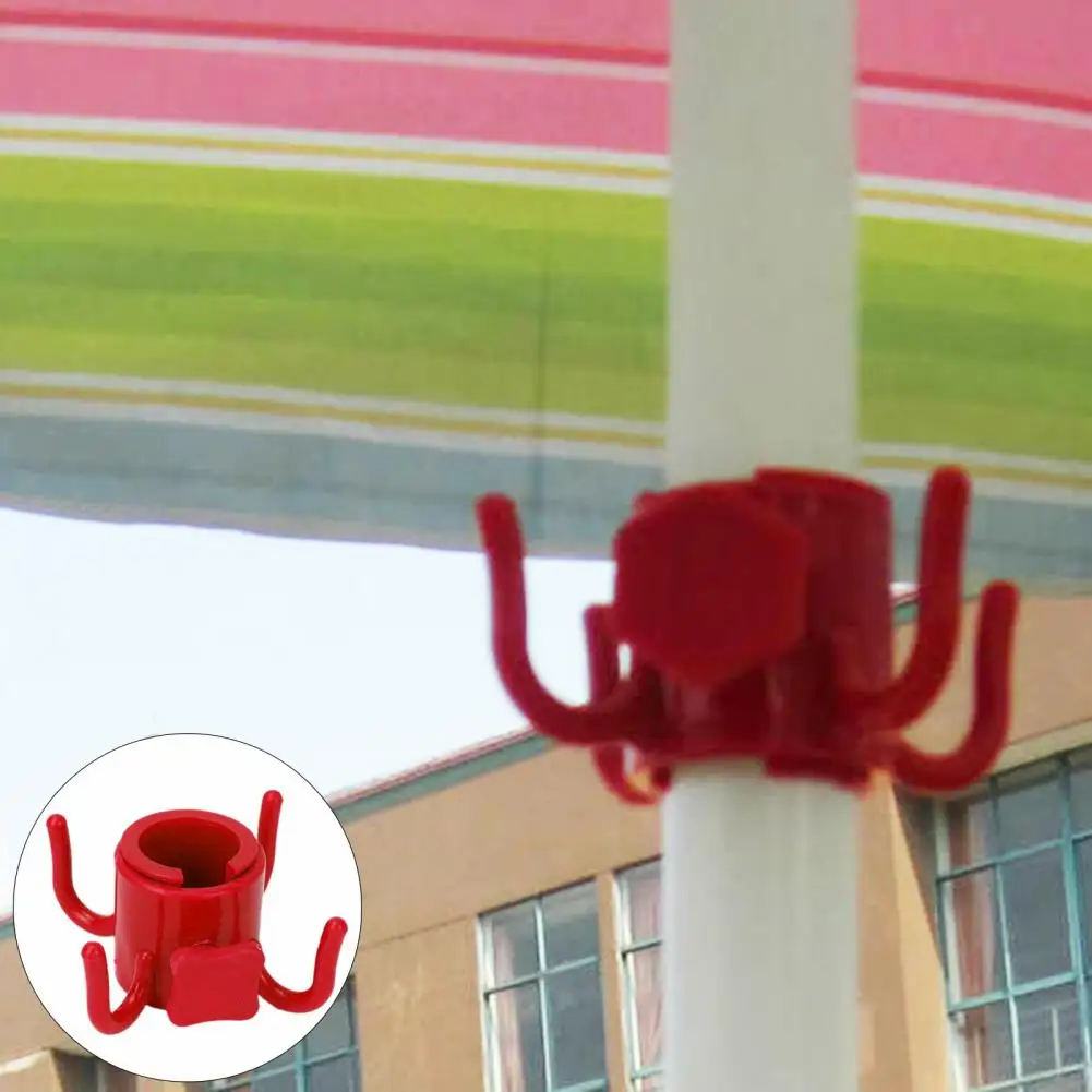 

Compact Umbrella Hanger 4 Prongs Strong Load-bearing Portable Beach Umbrella Hook Nail Towels Bags Hats Hanger