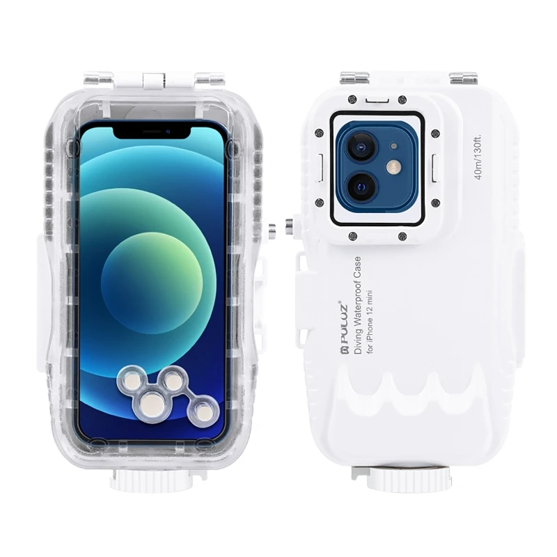 

40m/130ft IPX8 Waterproof Case Underwater Housing Diving Shell Protector for iphone 13 12 Pro Max/13 12 Pro/13 12 Mini