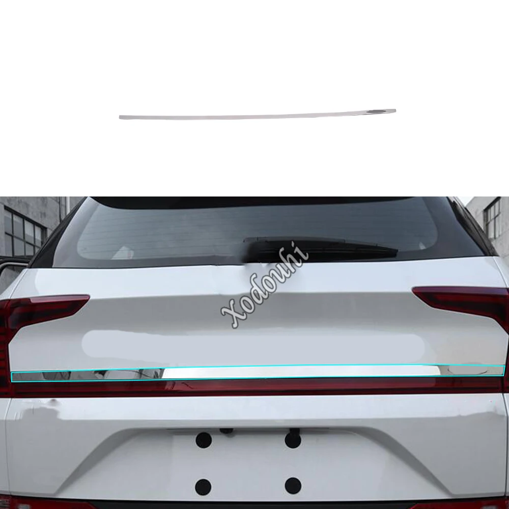 

For Hyundai Santa Fe Santafe 2019 2020 2021 2022 Sticker Styling Rear Door Tailgate Bumper Frame Plate Trim Lamp Trunk Lid Parts