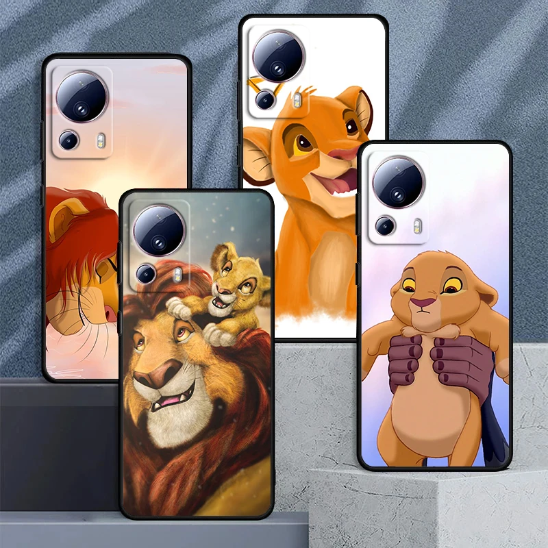 

Lion King Simba Baby For Xiaomi Mi 13 12 11 10 11T 10T 9T 9 8 Note 10 Ultra Pro Lite TPU Soft Silicone Black Phone Case Fundas