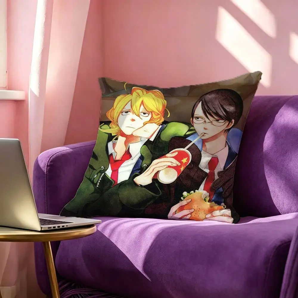 Фото D-doukyuuseis Anime Art Square, двусторонняя наволочка с принтом, наволочка для спальни, наволочка для дивана, чехол для подушки №5