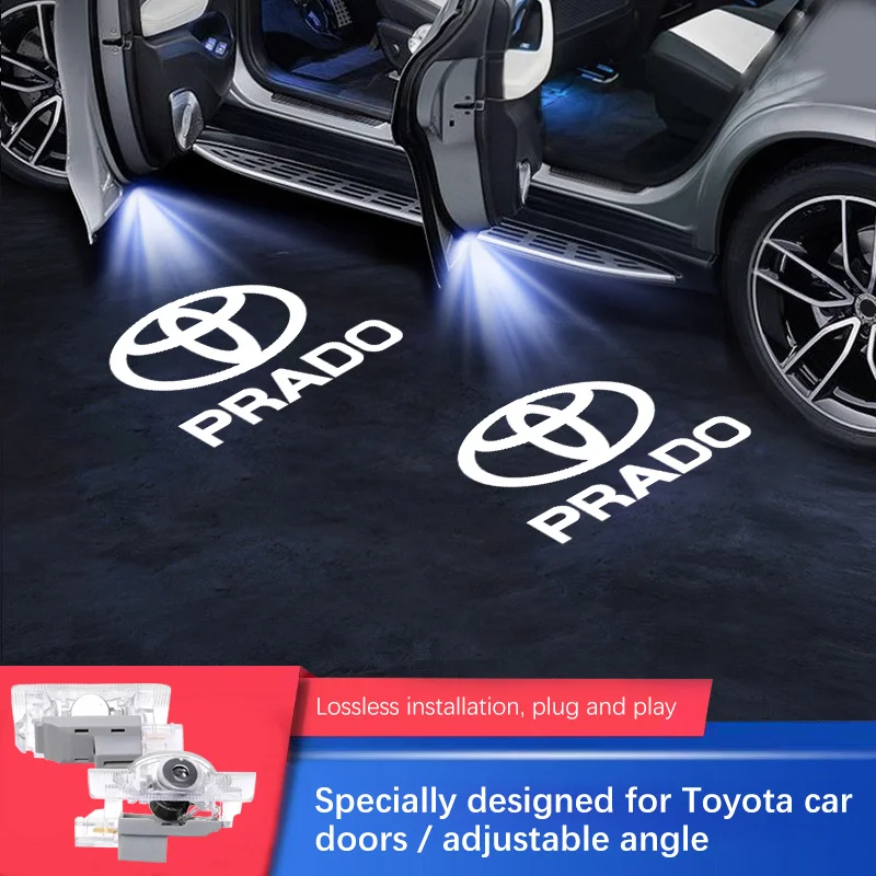 

Проектор Puddle для PRADO Logo Light, 2 шт., T-oyo-ta, дверной светильник, 3d Shadow, приветственный свет для PRADO 150 4000 2700 2010-2023