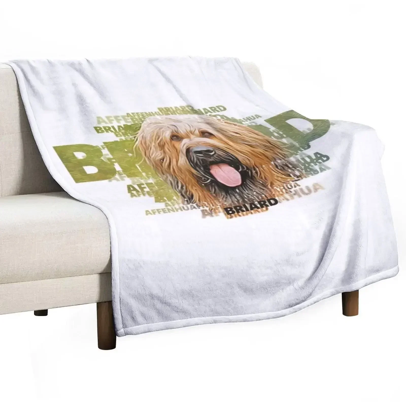 Одеяло Briard забавный подарок декоративные кровати одеяла в стиле аниме на