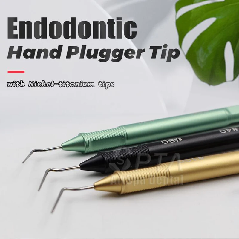 3PCS/Set Dental Endo Hand Plugger Fill Stainless Steel Tips Dentistry Tools 3 Colors Available Instrument