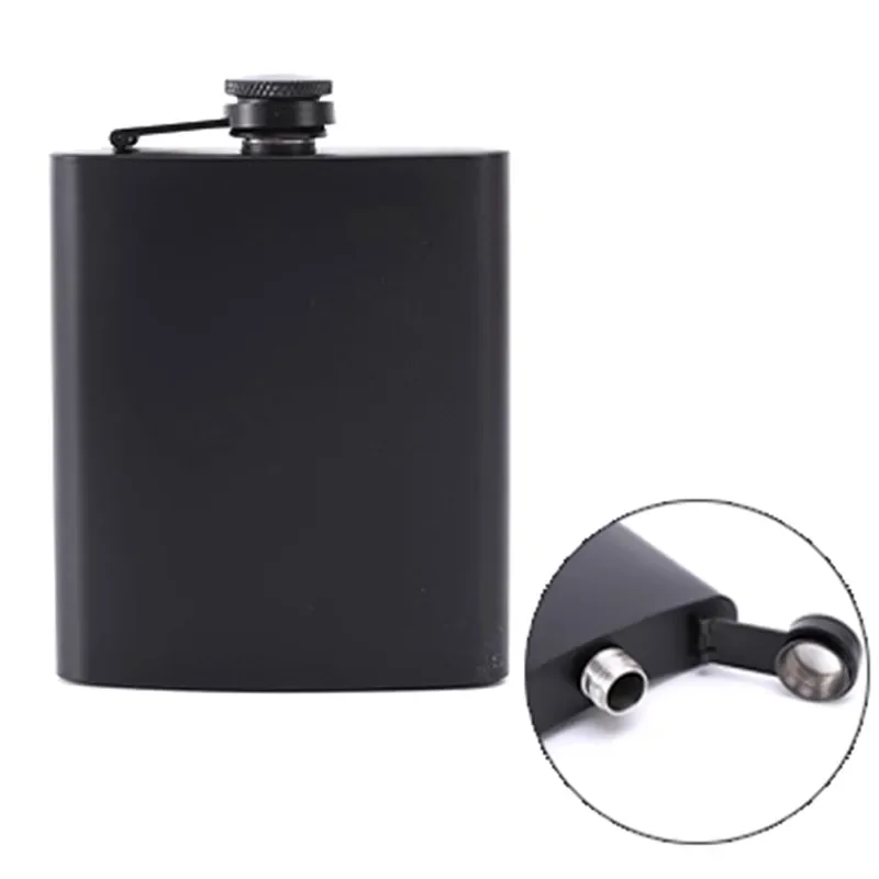 6 7 8 Oz Portable Stainless Steel Hip Flask Alcohol Drinking Pocket Bottle - Perfect for Outdoor Travel Camping Whiskey Wine Pot