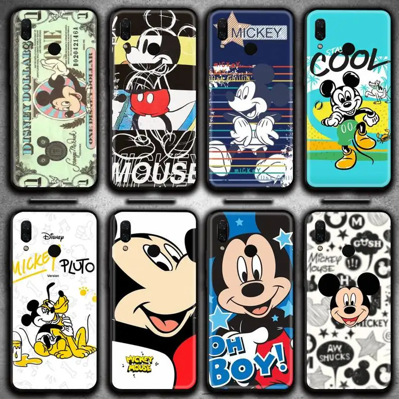

Cartoon Mickey Mouse Funny Phone Case for Huawei Y6P Y8S Y8P Y5II Y5 Y6 2019 P Smart Prime Pro