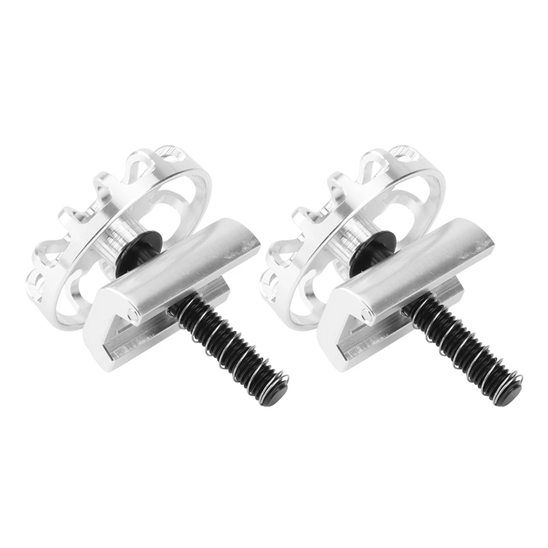 

2X Folding Bike Hinge Clamp Cnc Aluminum Alloy C Buckle For Brompton Bike Hinge Clip Bicycle Accessories,Silver