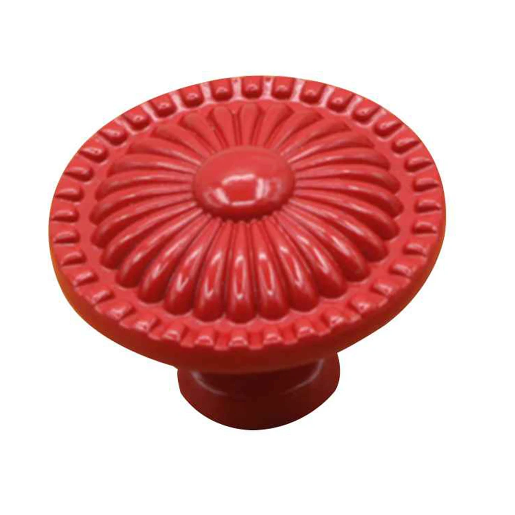 

Single Hole Round Drawer Handle Zinc Alloy Cabinet Knob Wardrobe Door Cupboard Pull Handle,Orange