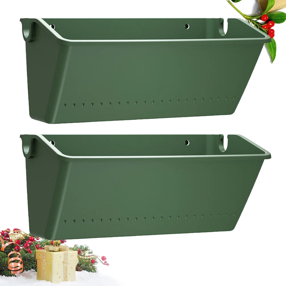 

Planter Hanging Wall Flower Pot Box Railing Balcony Vertical Window Mounted Garden Planters Outdoor Fence Boxes Rail Basket