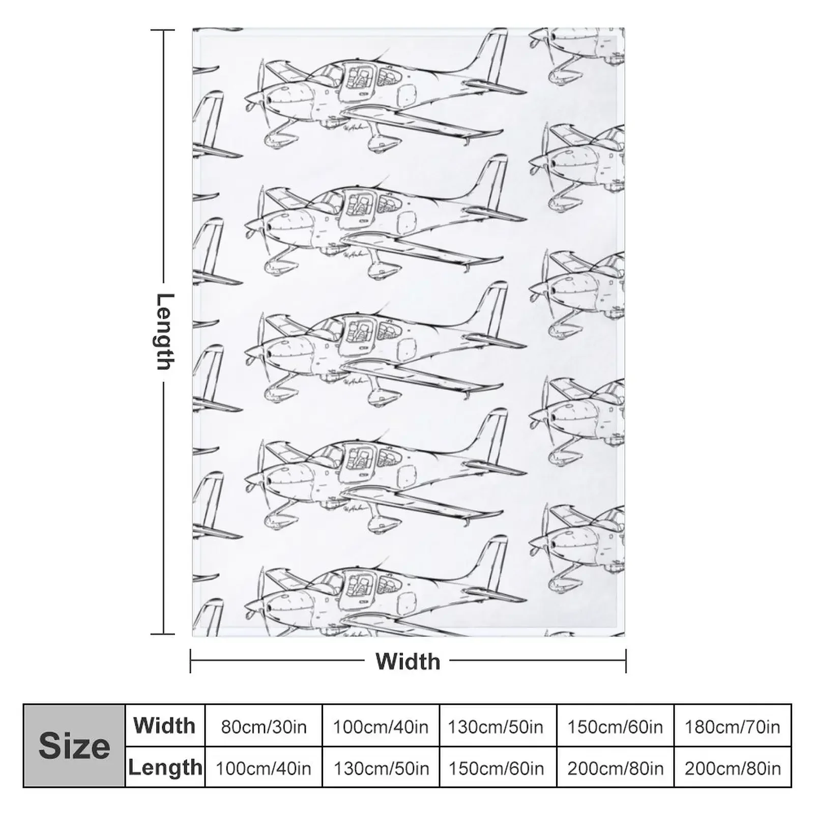Cirrus SR-22 плед одеяло тяжелые Декоративные Мягкие Большие Смешные Фотообои