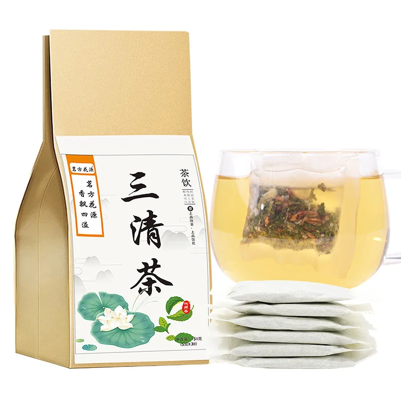 

Herbal Sanqing tea bag tea combination Camellia grass fruit tea, 150g per bag No tea set Teapot