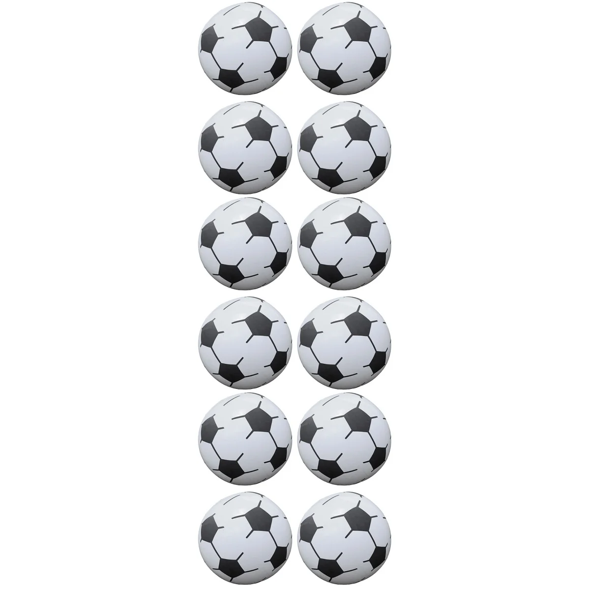 

12 pcs Inflatable Football Toys Kids Beach Balls Toys Inflatable Soccers Toys