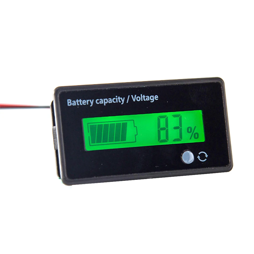 

8V-70V Lead-acid Battery Capacity Indicator Voltage Meter Voltmeter Surface Durable Waterproof LCD Monitor Electrical Testing