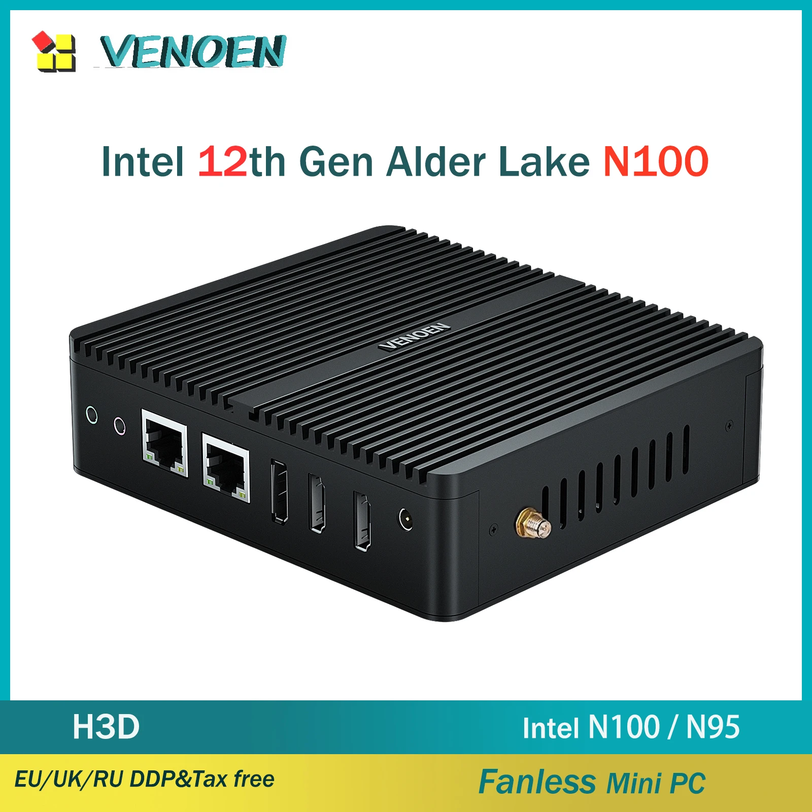 

Mini PC Intel 12th Gen Firewall Intel N100 N95 Soft Router Win11 Dual HD DP Lan Industrial Fanless Computer NVME OPNsense HTPC