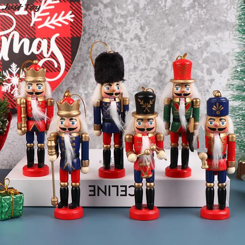 

1 шт. деревянный гайковерт Новогодние украшения Рождественские украшения для детей кукла марионетка винтажный подвесной Декор