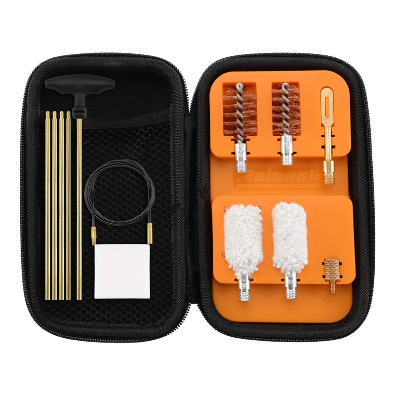 For 12 And 20 Gauge Gun Cleaning Kit Bronze Bristles Brush And Cotton Mop Tool