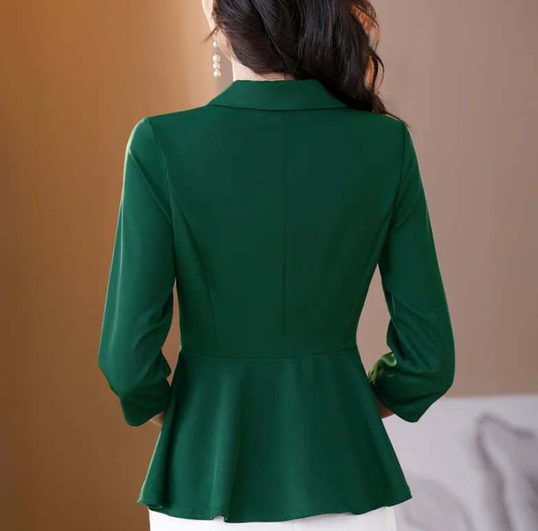 M-4XL Элегантная модная блузка с вышивкой топы рукавами 3/4 и оборками весна-лето 2023