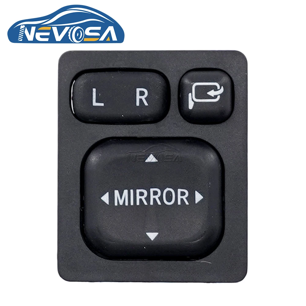 

NEVOSA 84872-52040 кнопка регулировки складного зеркала заднего вида для Toyota Corolla Scion Rav4 Vios Camry Lexus 84870-28020