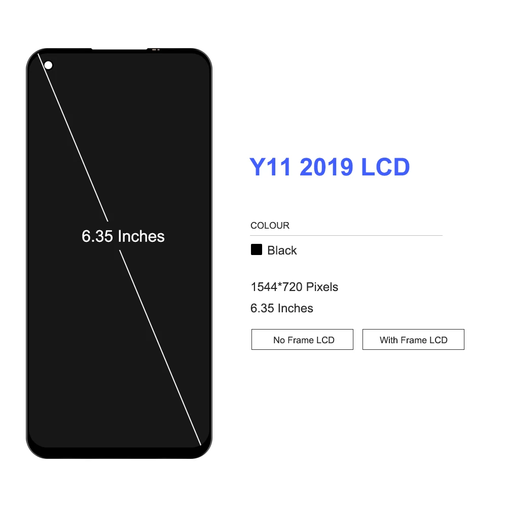 

6.35" Original For Vivo Y11 2019 (1906) LCD Display Touch panel Screen sensor Digitizer module Assembly for Vivo Y11 2019 lcds