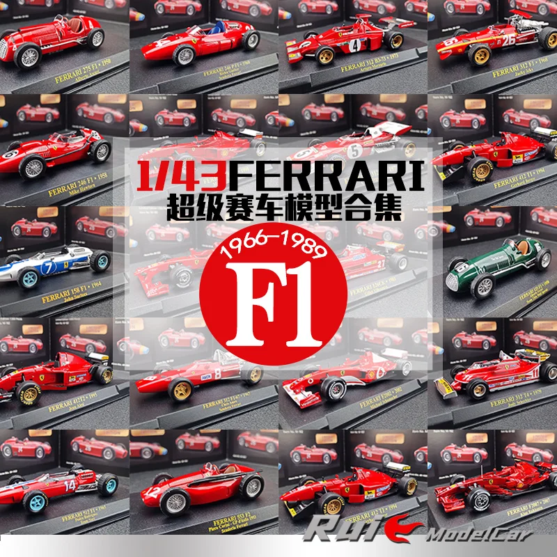 

1:43 Altaya Ferrari 1966-1989 F1 Racing Collection Simulation Car Model Collection Ornament Gift