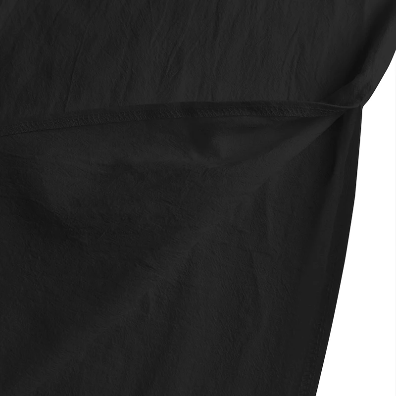 Мужской льняной хлопковый кафтан Jubba Thobe с длинными рукавами и карманами в