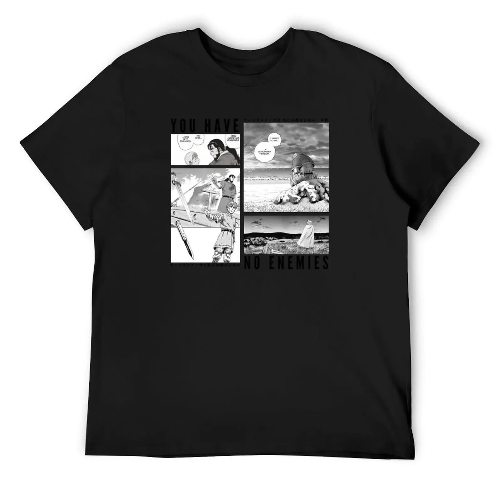 Футболка Vinland Saga You Have no Enemies винтажная футболка с рисунком футболки мужские