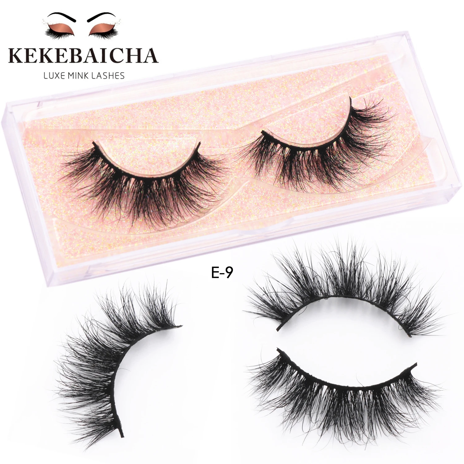 

KEKEBAICHA Mink Eyelashes Thick Natural Long False Eyelashes Medium Volume Cruelty Free Mink Lashes Soft Reusable Eyelash cilios