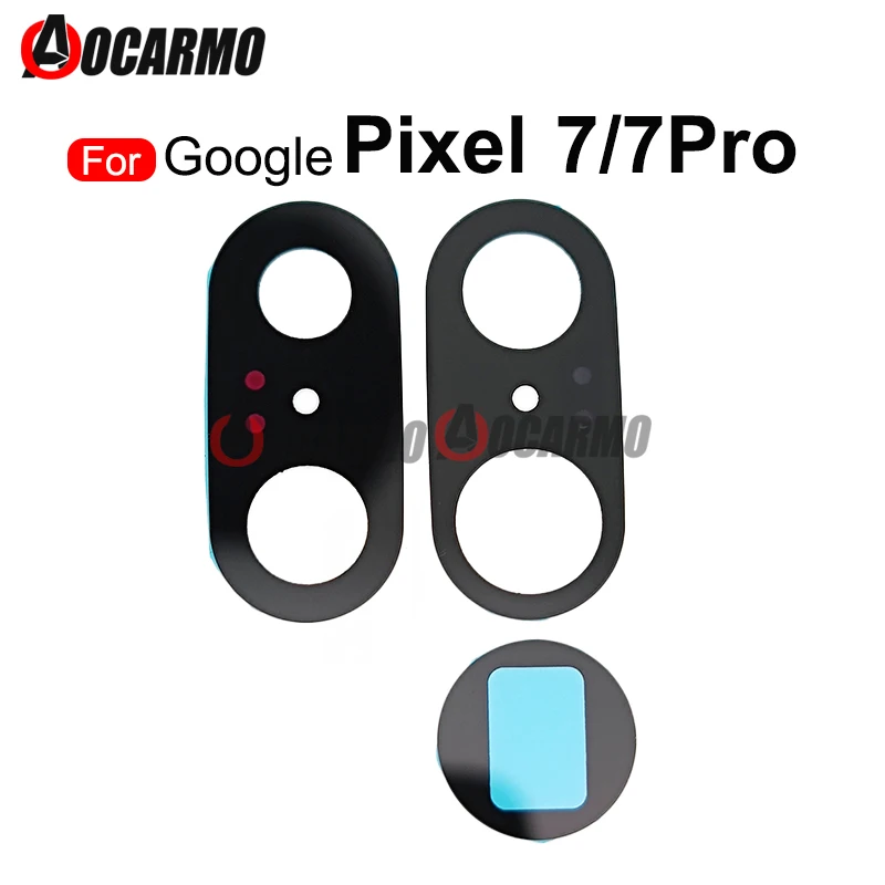 1Pcs For Google Pixel 7 Pro 7Pro Back Rear Camera Lens Glass With Sticker Adhesive Replacement Parts