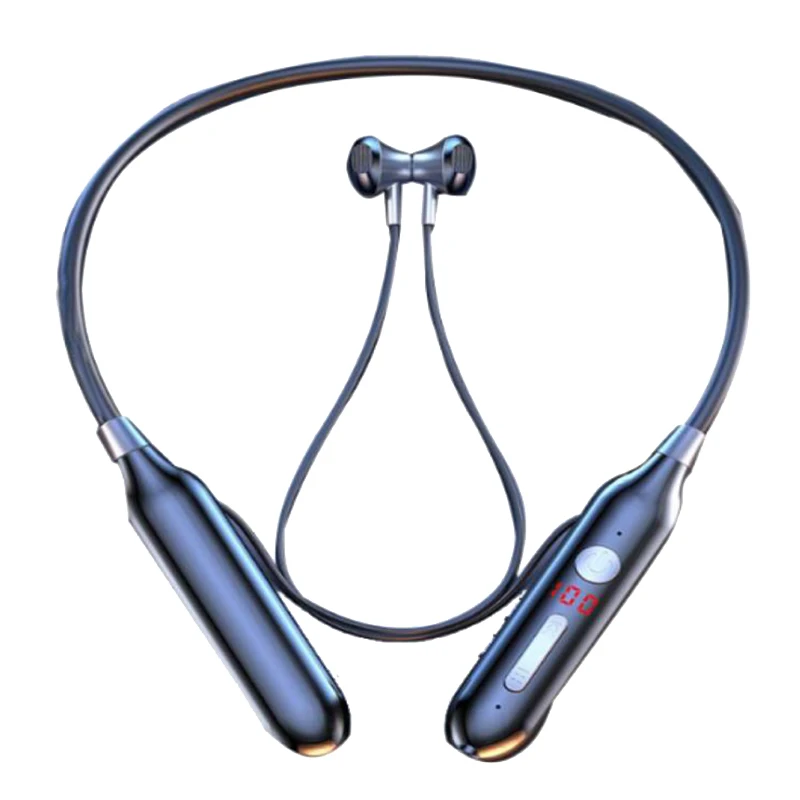 

Bluetooth Bass in Ear Wireless Headset Magnetic Neckband Sports Running Earphone Earplug Waterproof Noise Canceling