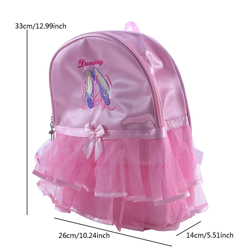 

Girl Dance Bag For Girls Dance Ballet Bag Kid Gymnastics Embroidered Backpackl Baby Children Ballerina Pink Lace Bag 2023 New