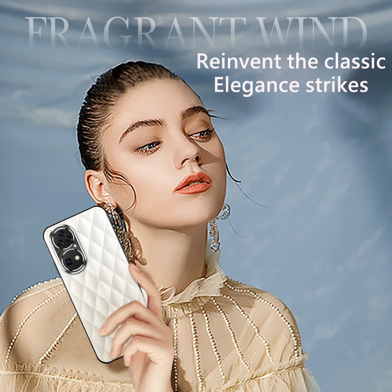 

New Huawei P50 Pro Case Series Lambskin-like Classic Light Luxury High-End Protective Cover for Huawei P40Pro P50 Mate30 40 Case