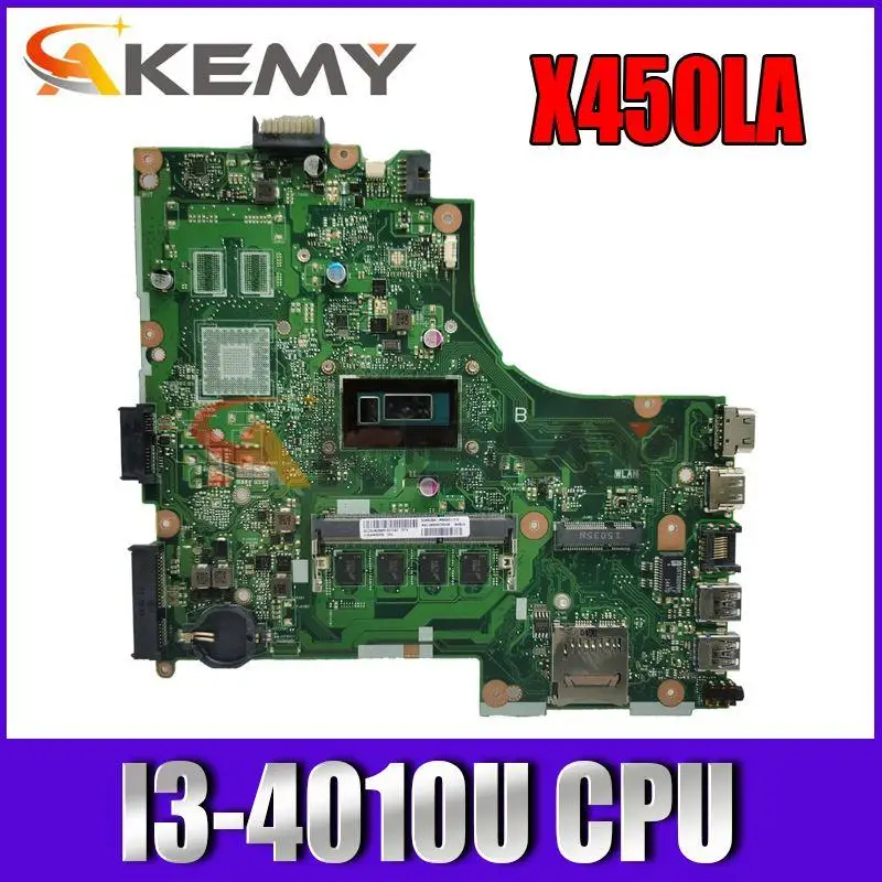 

Материнская плата Akemy X450LA LVDS MAIN_BD I3-4010U/как 4G RAM Материнская плата ASUS A450L X450L X450LD X450LC, протестированная Материнская плата ноутбука