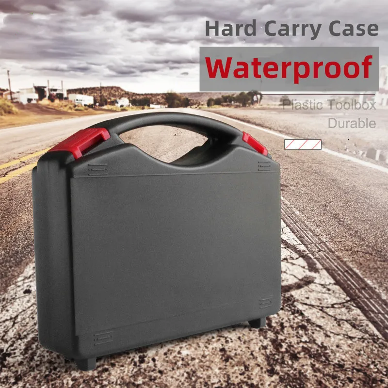Plastic ToolBox Safety Equipment Instrument Case Portable Dry tool Box Notebook Storage Box Outdoor Tool Case with pre-cut foam