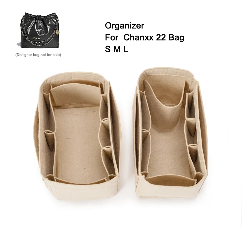 

Insert Organizer for CC 22 Bag Felt Organiser Inner Bag,Fit Purse and Handbag,Custom Liner For Famous Brand Bags