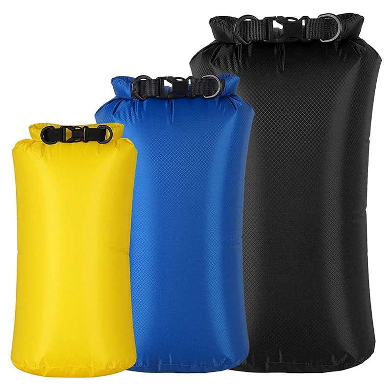 

3 Pack Waterproof Dry Bag Ultralight Sacks,for Kayaking Camping,Boating,Hiking,Backpacking,Beach & Swimming