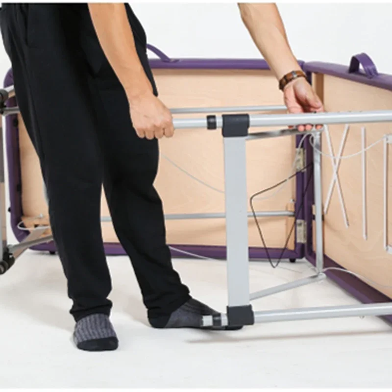 Косметический Складной портативный массажный стол для татуировок металлический