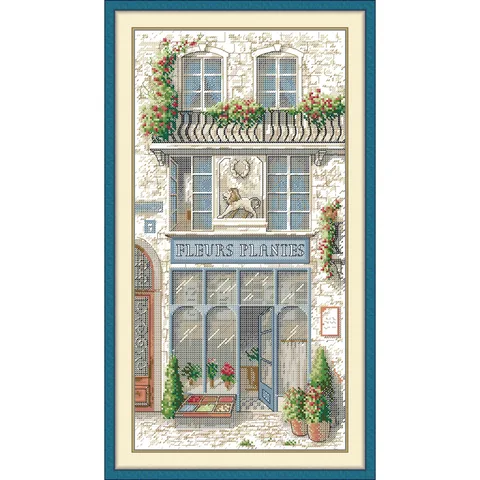 Soulgift News Набор для вышивки крестом "Цветочный магазин 6"