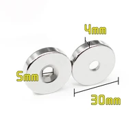 5 15pcs 30x4 5 mm n35 ndfeb strong rare earth neodymium magnets 30x4 mm hole 5mm countersunk powerful magnetic magnet 304 5 mm
