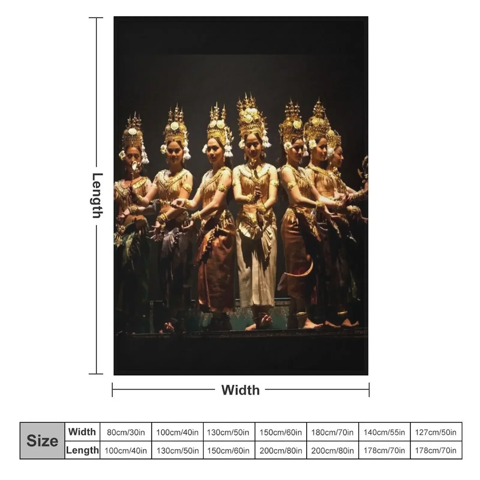 Камбоджийские танцоры - Астрара Кюлед 03 пледы для косплея аниме лохматый