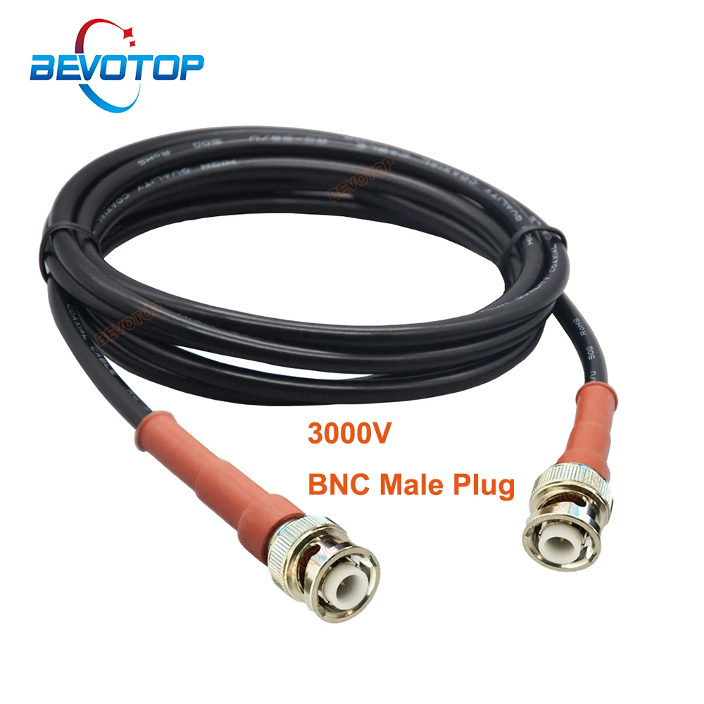 

RG58U Cable MHV 3000V BNC Male to BNC Male Plug 3KV High Voltage Power Audio Cable High Quality RG58-U RF Coaxial Jumper Pigtail