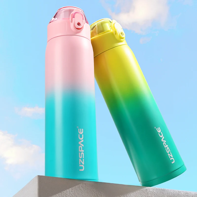 

2022 New Thermos Flask Double vacuum 316 Stainless Steel Sports Water Bottles For Girls Portable Leakproof keeps cold and heat