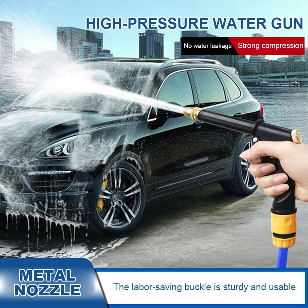 

High Pressure Spray Water Gun Washing Garden Watering Hose Nozzle Sprinkler Car Cleaning Wash Tool Kits Auto Washer Guns