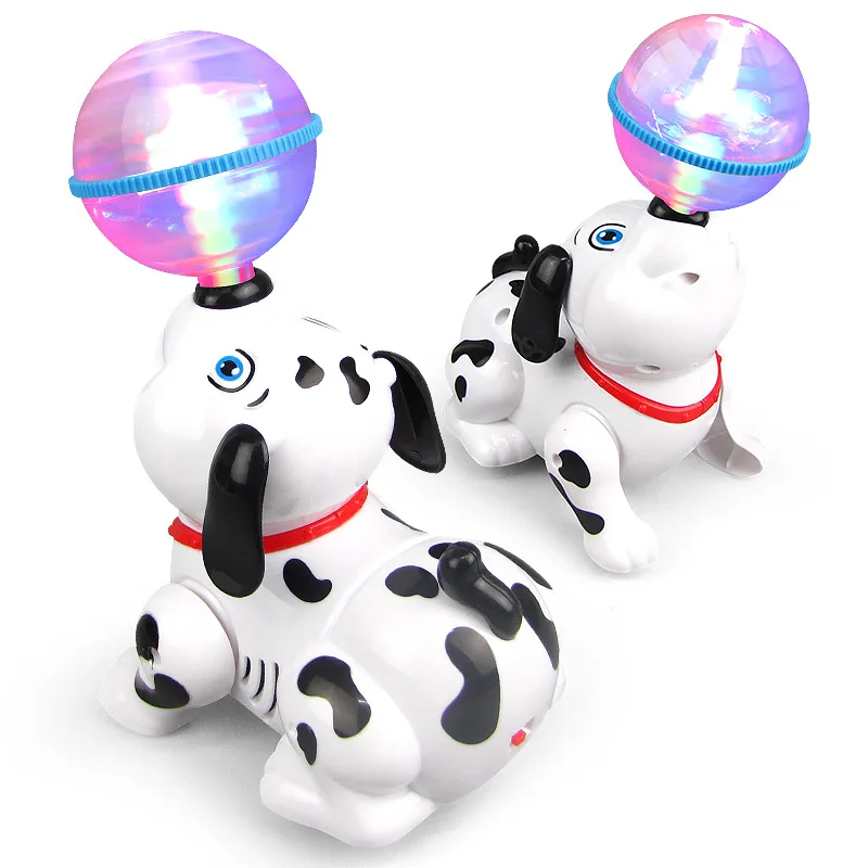 Electric Music Little Dog Dancing Puppy Robot Pet Cartoon Animal Light Educational Toys For Baby Children's Birthday Gifts