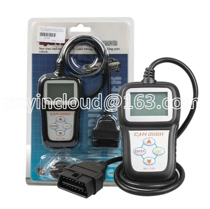 Инструмент для диагностики автомобиля Mini V581, считыватель OBD2/многоязычный Инструмент для диагностики автомобиля Mini V581, считыватель OBD2/многоязычный